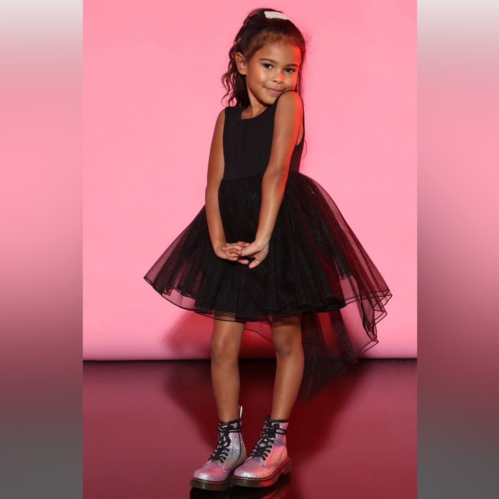 Mini Black Tullin’ Around Dress